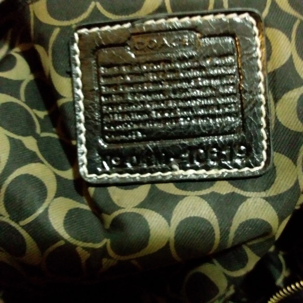 ☆☆SOLD☆☆Coach Brown Patchwork Leather Shoulder Bag - Picture 10 of 15